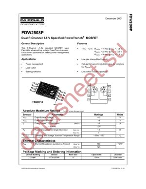 FDW2508P datasheet  